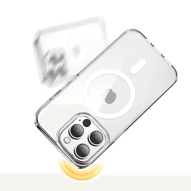 كفر جرين لايون المغناطيسي ضد الصدمات 360° لهاتف ايفون 14 بلس - شفاف | Green Lion 360° Anti-Shock Magnetic Case for iPhone 14 Plus - Clear