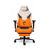 كرسي ألعاب ماستر بمساند ذراع 5D وقاعدة معدنية ومسند أقدام قابل للطي - برتقالي | Master Gaming Chair 5D Armrest Metal Base Adjustable Footrest - Orange