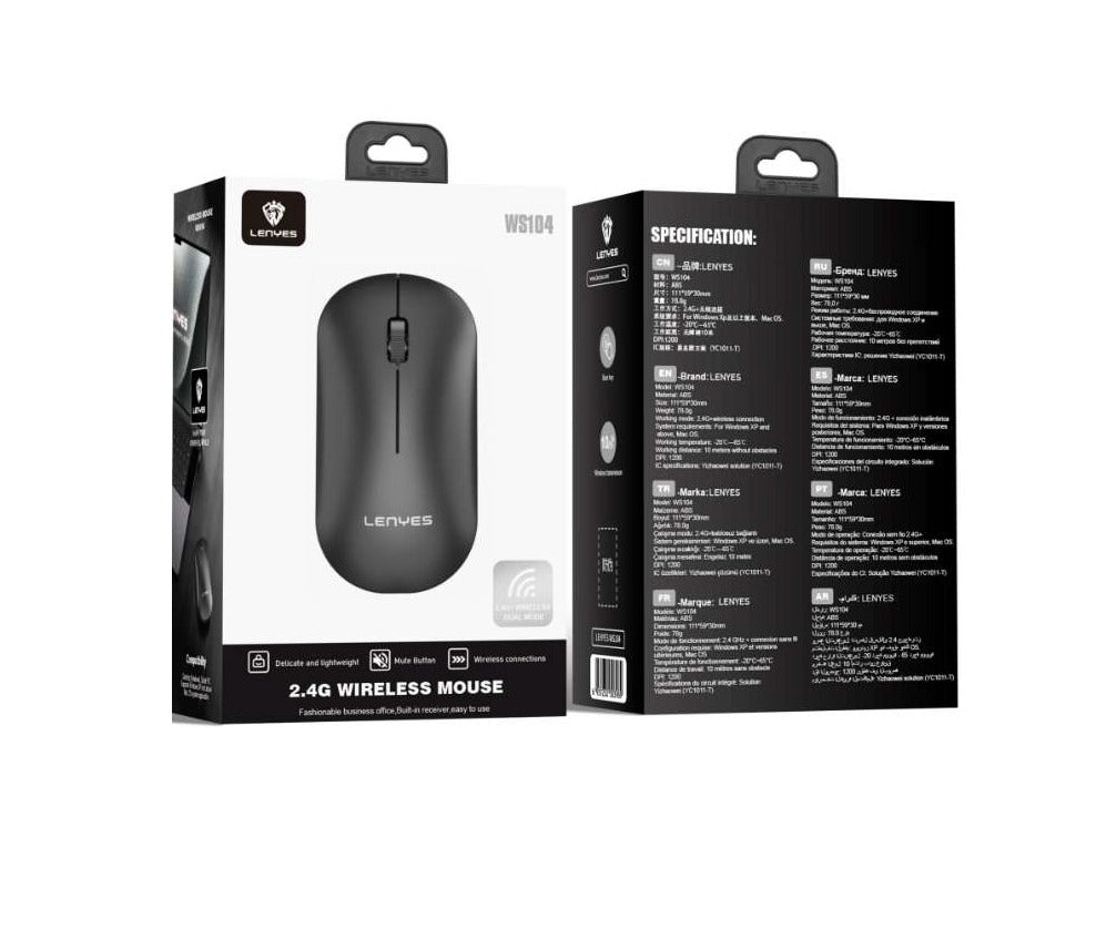 ماوس لينيز لاسلكي صامت مريح | Lenyes Wireless Silent Mouse Ergonomic