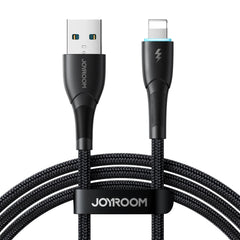 كيبل شحن جويرووم سريع 3A من يو اس بي اي الى يو اس بي سي بقدرة شحن 18 واط وطول 1 متر - اسود | JOYROOM SA32-AC3 3A 18W Fast Charging Data Cable USB-A to USB-C 1m – Black
