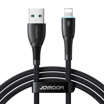 كيبل شحن جويرووم سريع 3A من يو اس بي اي الى يو اس بي سي بقدرة شحن 18 واط وطول 1 متر - اسود | JOYROOM SA32-AC3 3A 18W Fast Charging Data Cable USB-A to USB-C 1m – Black