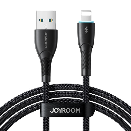 JOYROOM SA32-AC3 3A 18W Kabloya Daneyan a Şarjkirina Bilez USB-A ber bi USB-C 1m - Reş