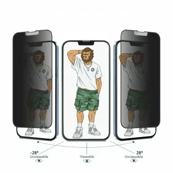 Parêzvanê Ekrana Taybetîtiyê ya Green Lion ji bo iPhone 14 Pro | Parêzvanê Ekrana Cama Taybetîtiyê ya Matte ya Green Lion 3D AG ji bo iPhone 14 Pro