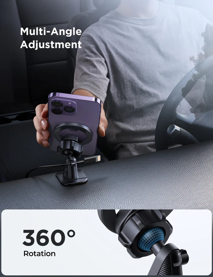 حامل جوال مغناطيسي جويروم للسيارة قوي وثابت دوران 360° | Joyroom JR-ZS376 Magnetic Car Phone Holder 360° Rotation