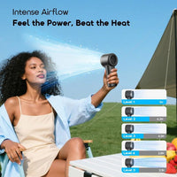 Oraimo TurboFan Air OHF-502A Handheld Fan Graphite Grey - Side