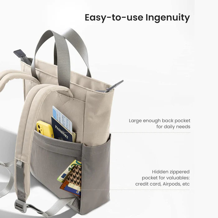 حقيبة ظهر توم توك Slash-T63 للابتوب 13.5 انش وبسعة 12 لتر - رمادي | Tomtoc Slash-T63 Laptop Backpack 13.5 Inch / 12L - Gray