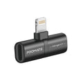 محول لايتننغ 2 في 1 سماعة وشحن | Promate iHinge-LT 2-in-1 Audio & Charging Adaptor - أسود