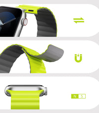 Innostyle MagFlex 100 Reversible Magnetic Strap 42/44/45/49 | سوار ساعة ابل مغناطيسي قابل للعكس