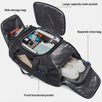 حقيبة بانجي BG-7088 متعددة الوظائف للسفر بسعة 36 لتر - اسود | BANGE BG-7088 Multi-function Large Capacity Men Travel Bag 36L – Black