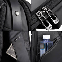 حقيبة بانجي 2581 بريميوم مضادة للسرقة ومقاومة للماء - اسود | BANGE 3581 Premium Quality Anti-Theft Backpack – Black