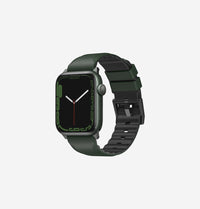 UNIQ Linus AiroSoft silicone Apple Watch band Hunter Green