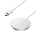 شاحن ويوو WI-W029 لاسلكي مغناطيسي بقدرة شحن 15 واط - ابيض | WiWU Wi-W029 Qi2.0 Magnetic Wireless Charger 15W - White