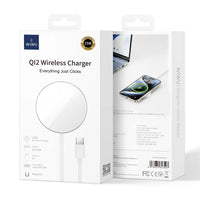 شاحن ويوو WI-W029 لاسلكي مغناطيسي بقدرة شحن 15 واط - ابيض | WiWU Wi-W029 Qi2.0 Magnetic Wireless Charger 15W - White