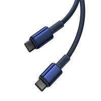 Baseus Tungsten Gold Fast Charging Cable Type-C to Type-C 100W 2m  | كابل تايب سي بيسوس تنجستن جولد شحن سريع 100 واط 2 متر -