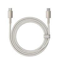 كابل شحن سريع Baseus Tungsten Gold Fast Charging Data Cable Type-C to Type-C 100W 1m Titanium Galaxy Gold