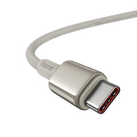 كابل شحن سريع Baseus Tungsten Gold Fast Charging Data Cable Type-C to Type-C 100W 1m Titanium Galaxy Gold