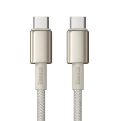 كابل شحن سريع Baseus Tungsten Gold من Type-C إلى Type-C بقدرة 100 واط 2 متر - ذهبي
Baseus Tungsten Gold Fast Charging Data Cable Type-C to Type-C 100W 2m Titanium Galaxy Gold