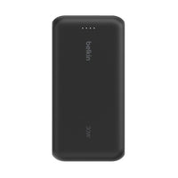 باور بانك بيلكن بسعة 20,000 مللي امبير وبقدرة شحن 30 واط مع كيبل تايب سي مدمج | Belkin Power Bank 20K with USB-C Cable 30W Fast Charging