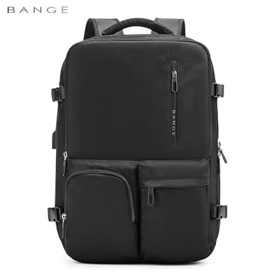 حقيبة ظهر بانجي 1800 مضادة للسرقة للرجال والنساء - اسود | BANGE 1800 Men & Women Anti-Theft Laptop Backpack – Black
