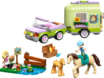LEGO Friends Horse & Baby Foal Trailer 42695 - set image