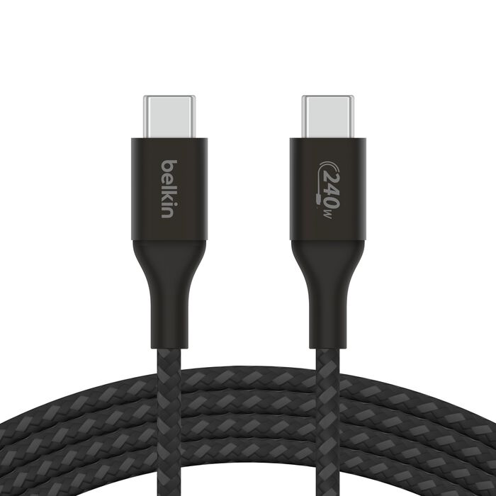 كيبل بيلكن BoostCharge سريع الشحن تايب سي بقدرة 240 واط | Belkin BoostCharge USB-C to USB-C Cable 240W