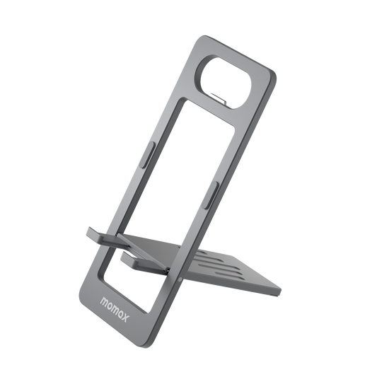 Momax KH9E Fold Stand Phone Stand Space Grey - Front