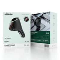 شاحن سيارة جرين لايون power drive بقوة 75 واط - اسود | Green Lion Power Drive 75W Car Charger – Black