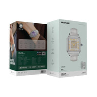 ساعة جرين لايون هيلوكس الذكية مع حزام إضافي - فضي | Green Lion Hilux Smart Watch with Extra Strap - Silver