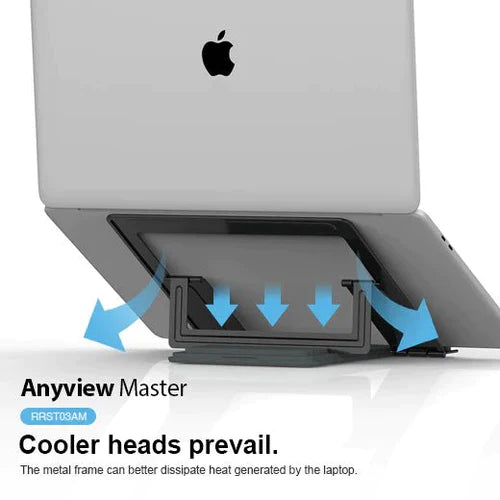 حامل لابتوب روك روز معدني ب 4 مستويات | RockRose Stand Laptop Metal Any View Master 4-Level