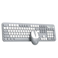 Master Wireless Keyboard Mouse Combo USB Receiver Gray White-Detail