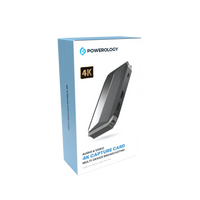 باورولوجي كارت التقاط فيديو وصوت بدقة 4K للبث للاجهزة المتعددة | Powerology Audio & Video 4K Capture Card Multi-Device Broadcasting