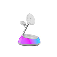 شاحن لاسلكي ويوو أورورا Wi-W036 Qi2 3في1 بقدرة 22.5 واط | WiWU Aurora Qi2 3 in 1 Wireless Charger Wi-W036 22.5W Fast Charging