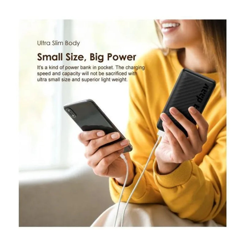 باور بانك أورايمو بسعة 10,000 مللي أمبير - اسود | Oraimo Power Bank 10K mAh 2.4A - Black