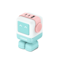 شاحن سريع Ugreen USB-A+2*USB-C 65W Robot GaN Tech Fast Charger