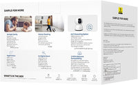 Baseus P1 Lite 2K Indoor Camera (White) - كاميرا بيسيوس P1 لايت 2K داخلية (أبيض)
