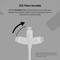 كيبل بيلكن سيليكون تايب سي الى تايب سي بطول 1 متر | Belkin USB-C to USB-C Silicone Cable 1M