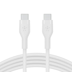 كيبل بيلكن سيليكون تايب سي الى تايب سي بطول 1 متر | Belkin USB-C to USB-C Silicone Cable 1M