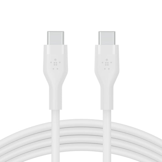 كيبل بيلكن سيليكون تايب سي الى تايب سي بطول 1 متر | Belkin USB-C to USB-C Silicone Cable 1M