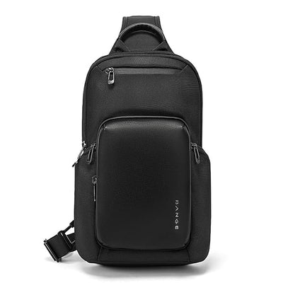 BANGE BG-7718 Men’s Waterproof Chest Sling Bag | حقيبة كتف رجالية من بانجي, ضد الماء بسعة كبيرة