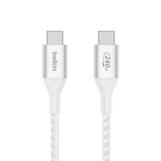 كيبل بيلكن BoostCharge سريع الشحن تايب سي بقدرة 240 واط | Belkin BoostCharge USB-C to USB-C Cable 240W