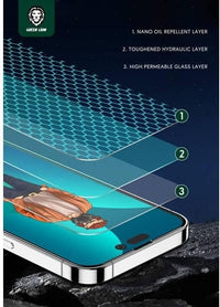 Green Lion 3D Desert Round Edge Glass Screen Protector for iPhone 13 Pro Max/14 Plus (6.7") - زجاج حماية جرين ليون ثري دي ديزرت