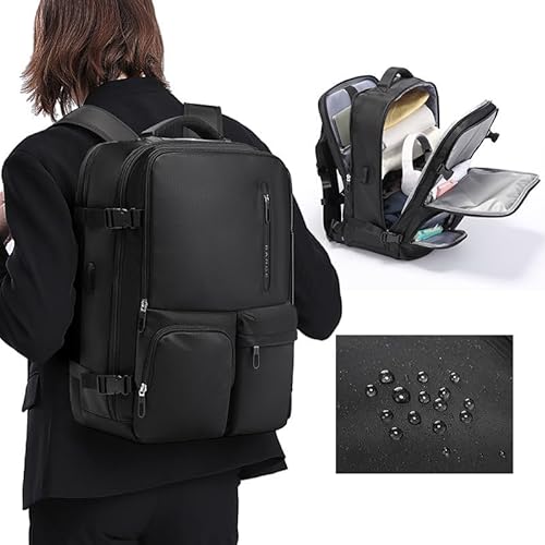 Çenteya Piştê ya Laptopê ya Dijî Dizînê ya Bange 1800 ji bo Mêr û Jinan - Reş