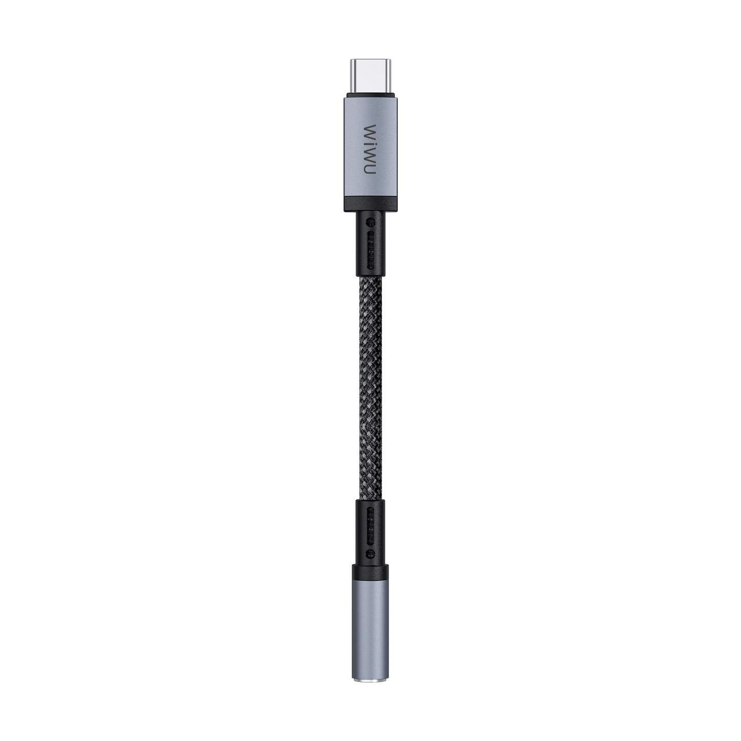 WiWU Wi-C047L Legend Lightning to 3.5mm Audio Converter, 0.15M Black | محول صوت من لايتننج إلى 3.5 ملم