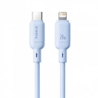 كابل Baseus Silky Cable USB-C إلى Lightning 20W 1m أزرق | Baseus Silky Cable C-iP 20W 1m Blue