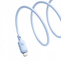 كابل Baseus Silky Cable USB-C إلى Lightning 20W 1m أزرق | Baseus Silky Cable C-iP 20W 1m Blue