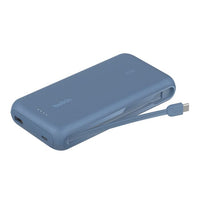 باور بانك بيلكن بسعة 20,000 مللي امبير وبقدرة شحن 30 واط مع كيبل تايب سي مدمج | Belkin Power Bank 20K with USB-C Cable 30W Fast Charging