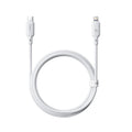 Baseus Silky Cable C→iP 20W 2m White - كابل بيسوس سيلكي شحن سريع 20 واط 2 متر أبيض