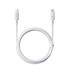 Baseus Silky Cable C→iP 20W 2m White - كابل بيسوس سيلكي شحن سريع 20 واط 2 متر أبيض