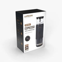 ماكينة إسبريسو محمولة LePresso مع مقياس حرارة حراري – أسود | LePresso Portable Espresso Machine with Thermal Meter – Black