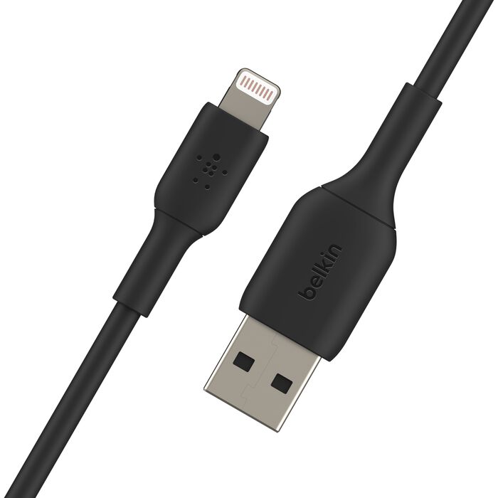 كيبل بيلكن BoostCharge يو اس بي اي الى لايتننغ بطول 1 متر - عدد 2 | Belkin BoostCharge Lightning to USB-A Cable 1m – Pack of 2
